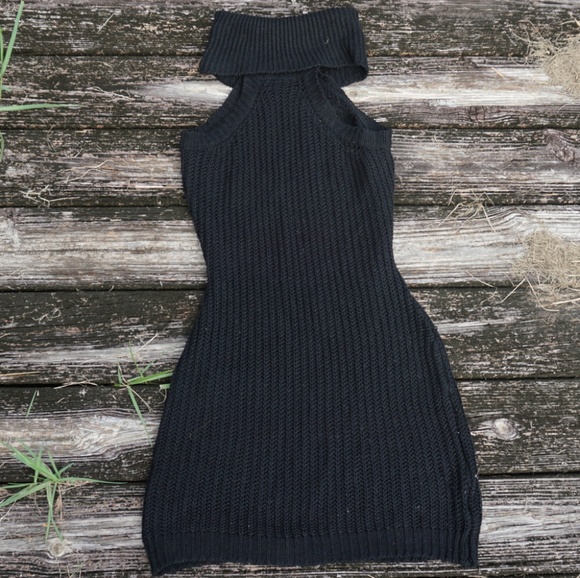 Forever 21 Dresses & Skirts - Forever 21 Knitted Turtleneck Cutout Dress